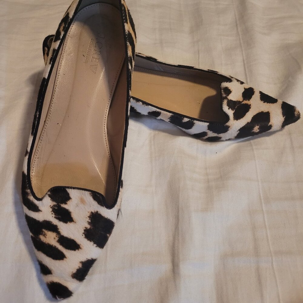 J. Crew Harper Calf Hair Flats